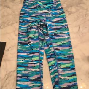 Lululemon multicolor leggings, size 6